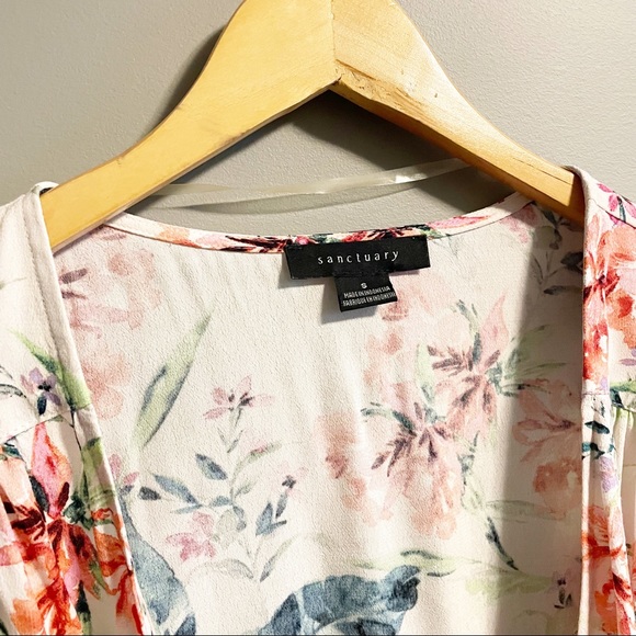Sanctuary Tropical Wrap Blouse- Sm - Picture 2 of 5
